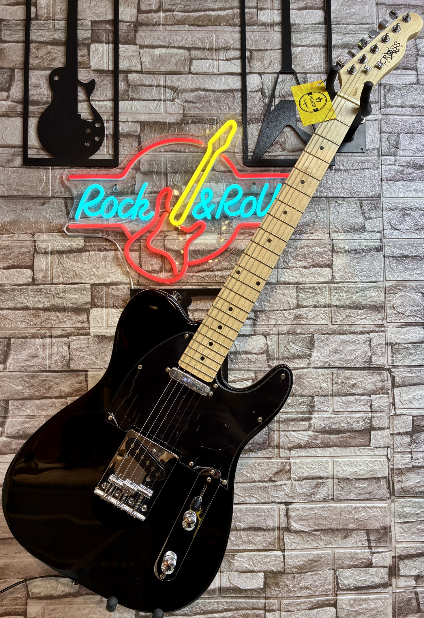 IMG_4769 Cross Telecaster Gövde Siyah Elektro Gitar - Görsel 1