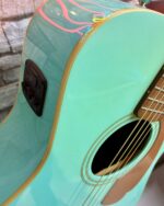 Fender Malibu Player Aqua Splash Elektro Akustik Gitar (İkinci El-Kullanılmış) - Görsel 4
