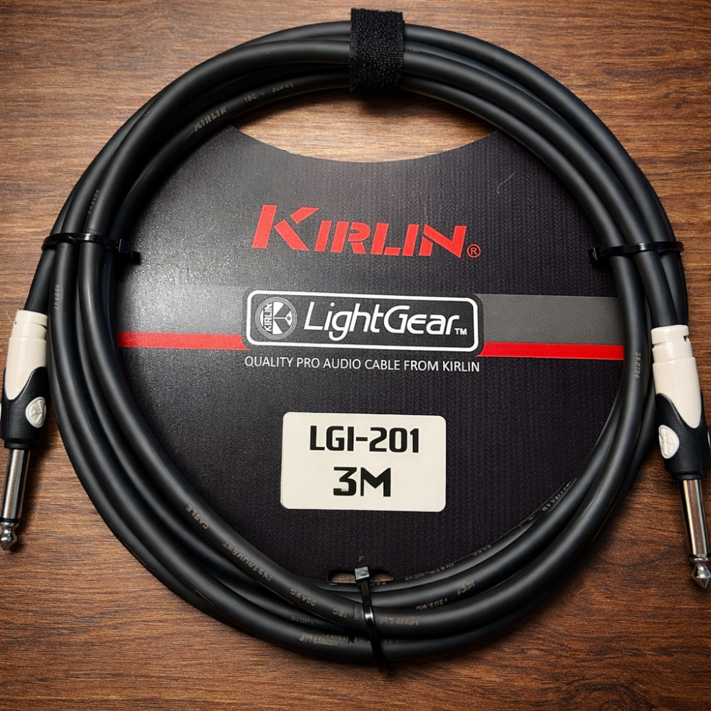 Kirlin LGI-201 Siyah 3 Metre Enstrüman Kablosu