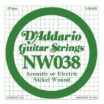 Daddario NW038 Elektro ve Akustik Gitar La Teli