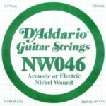 Daddario NW046 Elektro ve Akustik Gitar Kalın Mi Teli
