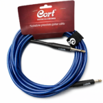 Cort CA525 Gürültüsüz 5m Enstrüman Kablosu Şeffaf Mavi