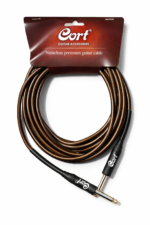 Cort CA525 Gürültüsüz 5m Enstrüman Kablosu Şeffaf Siyah