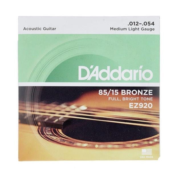 akustk-gtar-tel-set-8515-bronze-medium-51e5e6 Daddario EZ920 Bronze 12-54 Akustik Gitar Tel Seti - Görsel 1